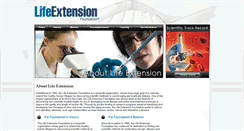 Desktop Screenshot of lifeextensionfoundation.org