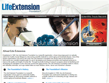 Tablet Screenshot of lifeextensionfoundation.org